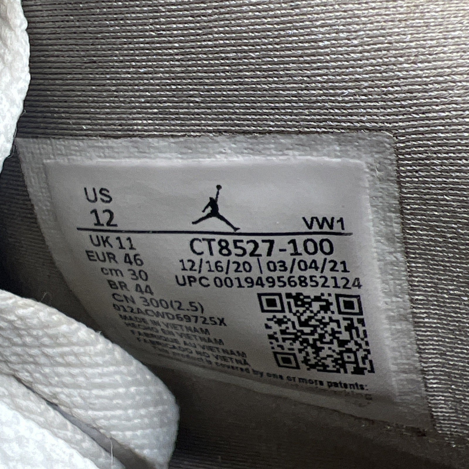 Size 12 - Air Jordan 4 Retro Mid White Oreo (CT8527-100)