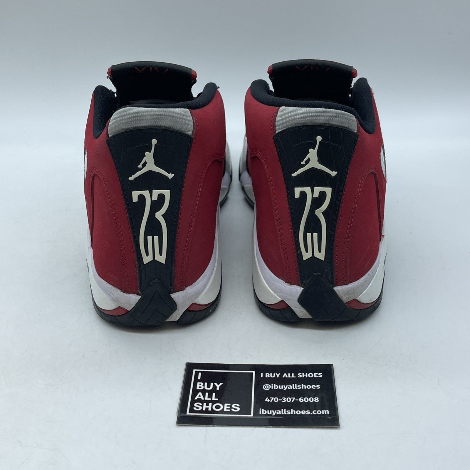 Size 10 - Air Jordan 14 Retro Gym Red Black Suede Leather (487471-006)