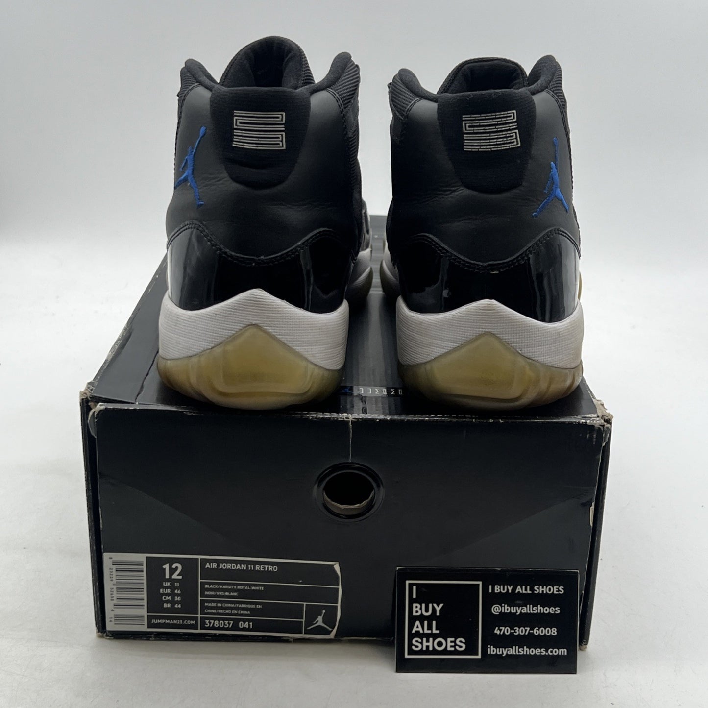 Size 12 - Air Jordan 11 Retro 2009 Space Jam (378037-041)