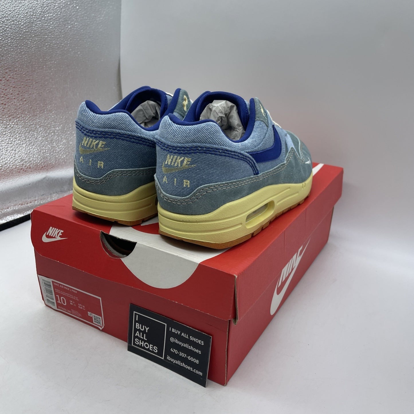 Size 10 - Nike Air Max 1 Premium Dirty Denim 2022 (DV3050-300)