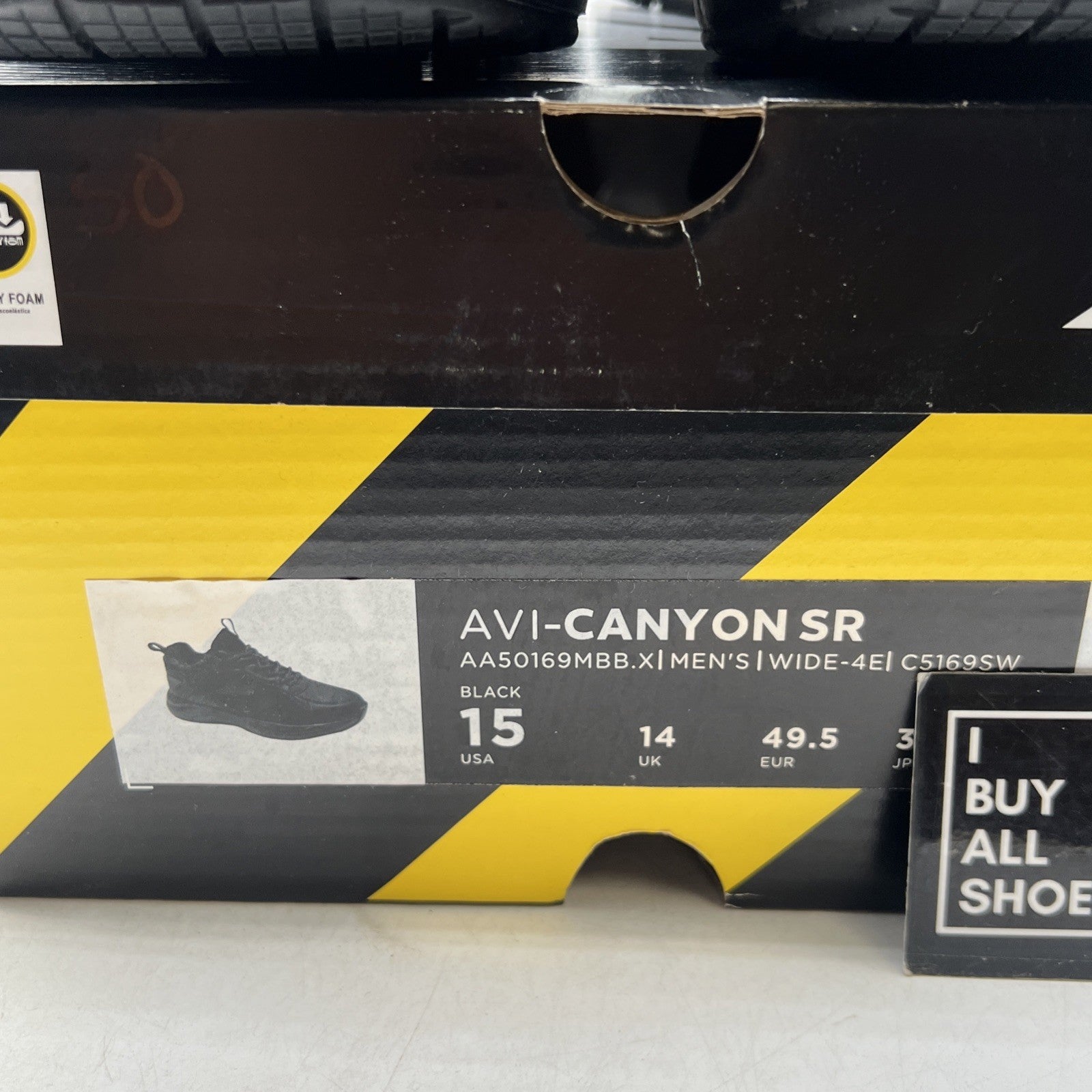 Size 15 - Avia Avi-Canyon SR - (Work-Slip Resistant) (AA50169MBBX) - 4E WIDE -