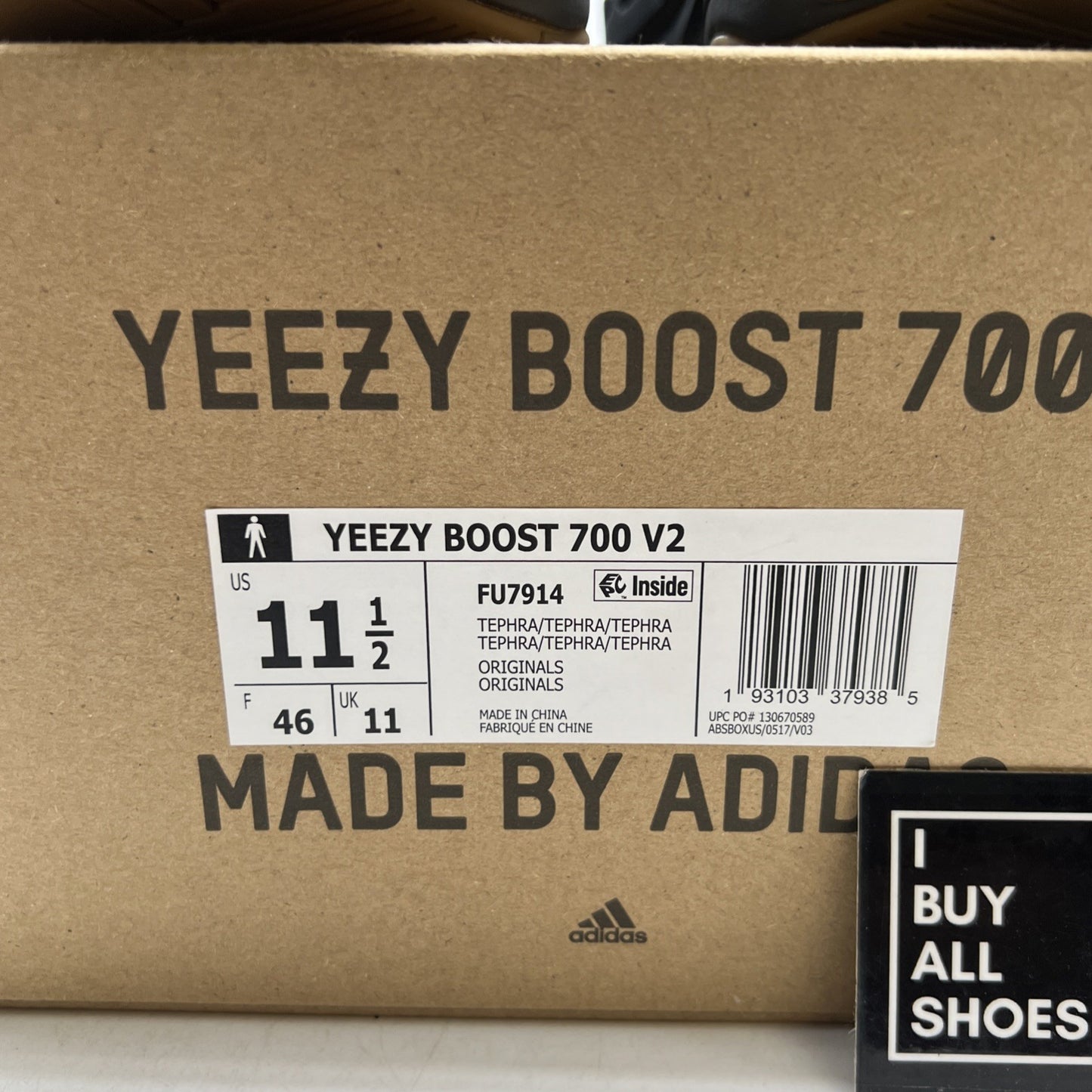 Size 11.5 - adidas Yeezy Boost 700 V2 Tephra (FU7914)