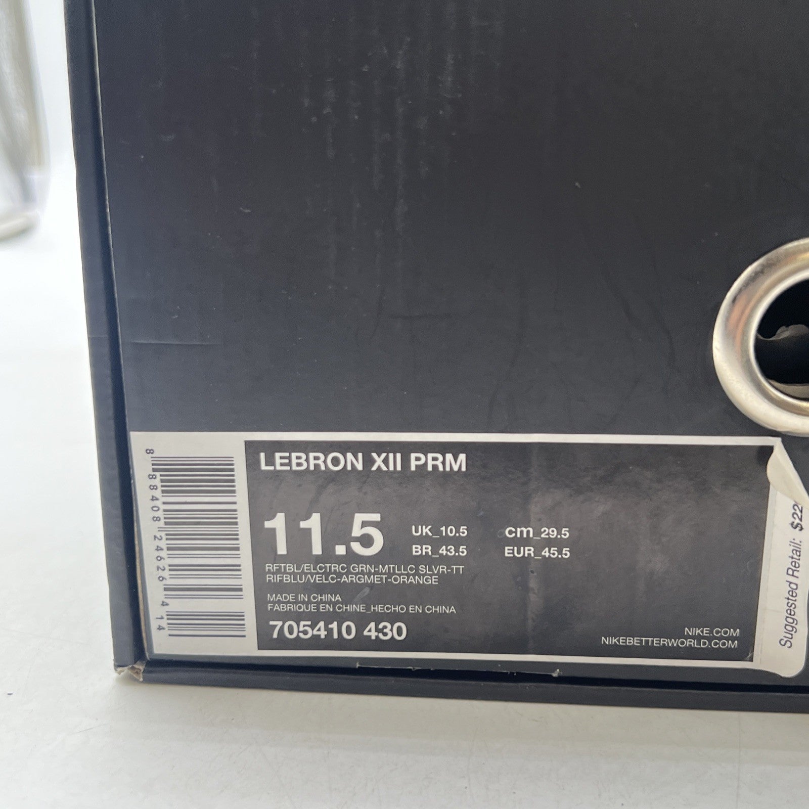 Size 11.5 - Nike LeBron 12 Trillion Dollar Man (705410-430)