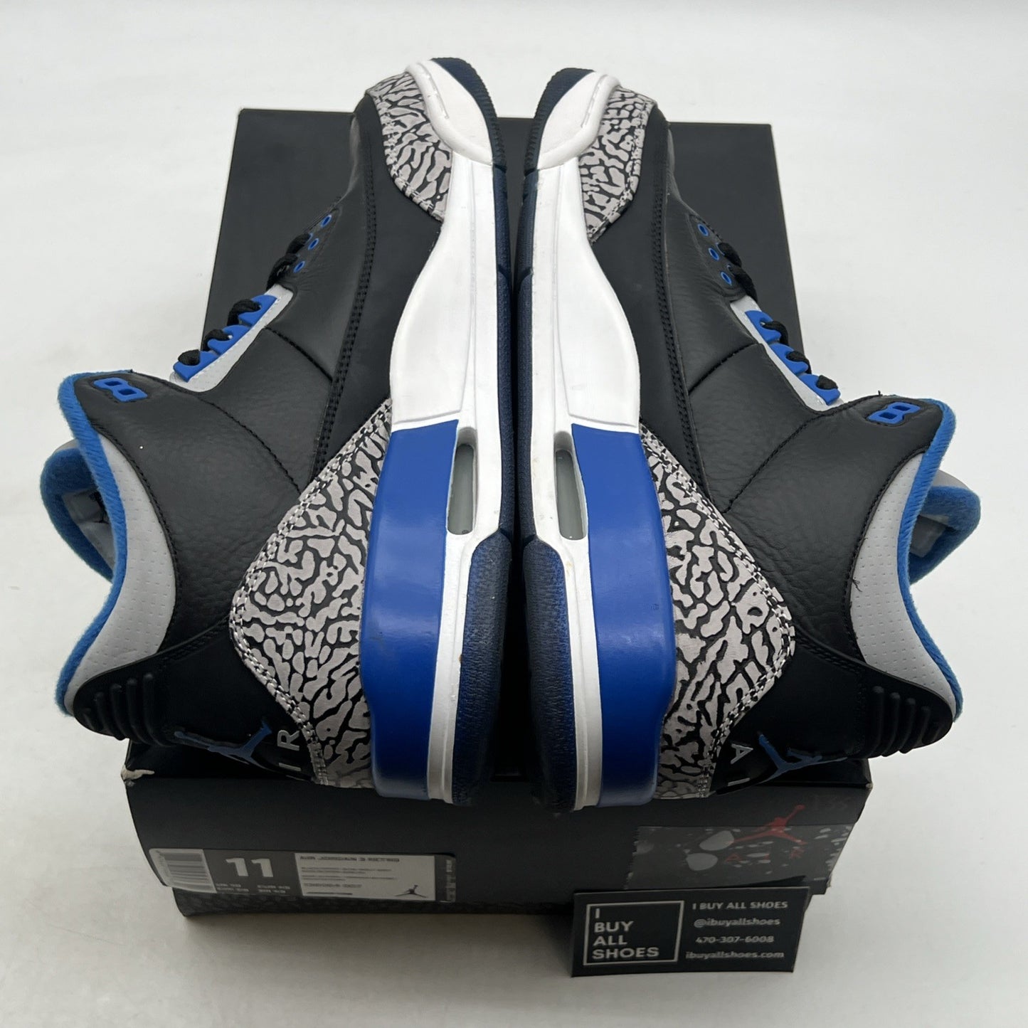 Size 11 - Air Jordan 3 Retro Sport Blue (136064-007)