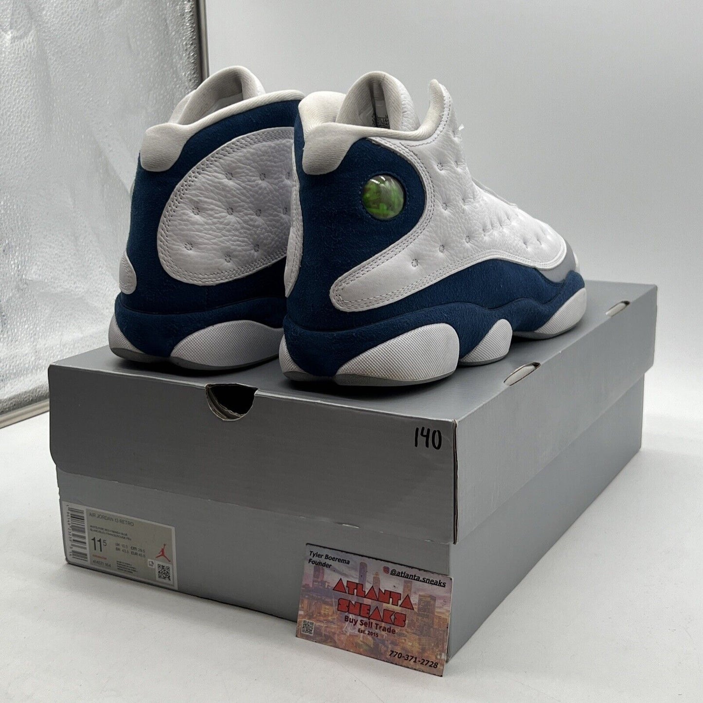 Size 11.5 - Jordan 13 Retro Mid French Blue Grey Leather (414571-164)