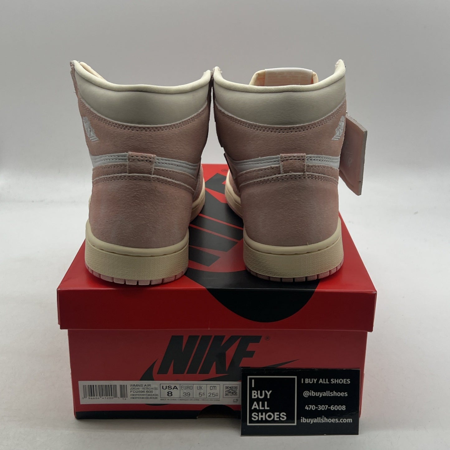 Size 8 - Air Jordan 1 Retro OG High Washed Pink W (FD2596-600)