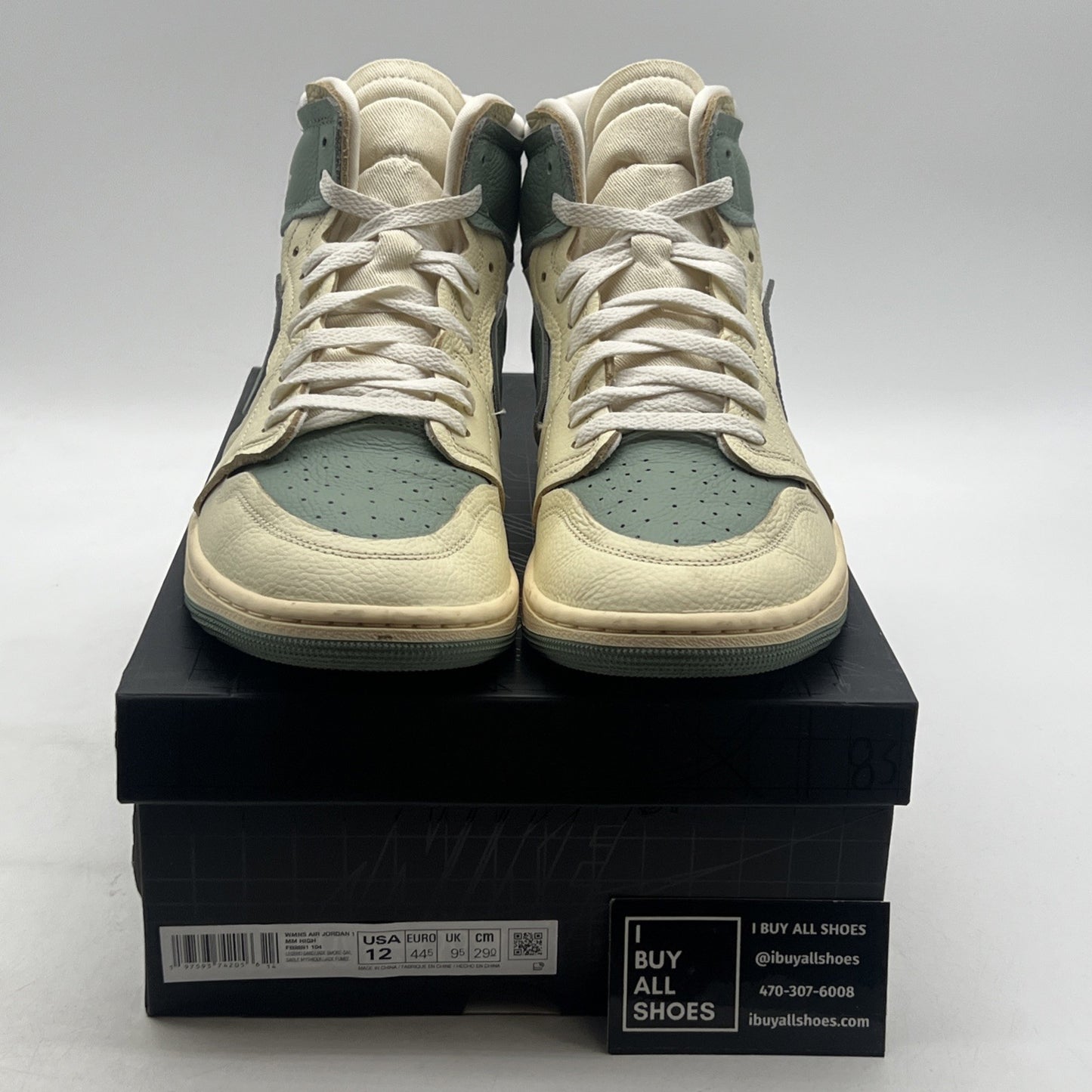 Size 12 - Air Jordan 1 Method of Make High Jade Smoke W (FB9891-104)