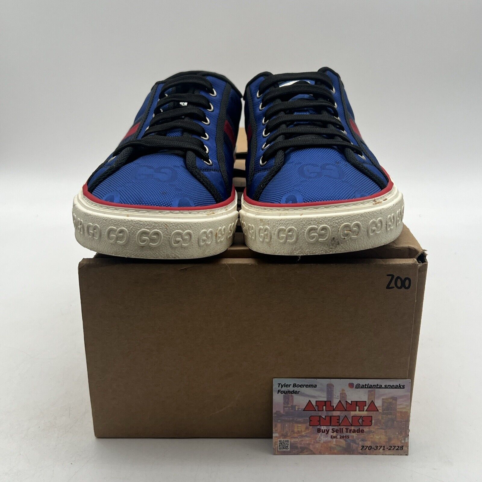 Size 9.5 - Gucci Tennis 1977 Off the Grid Low Blue