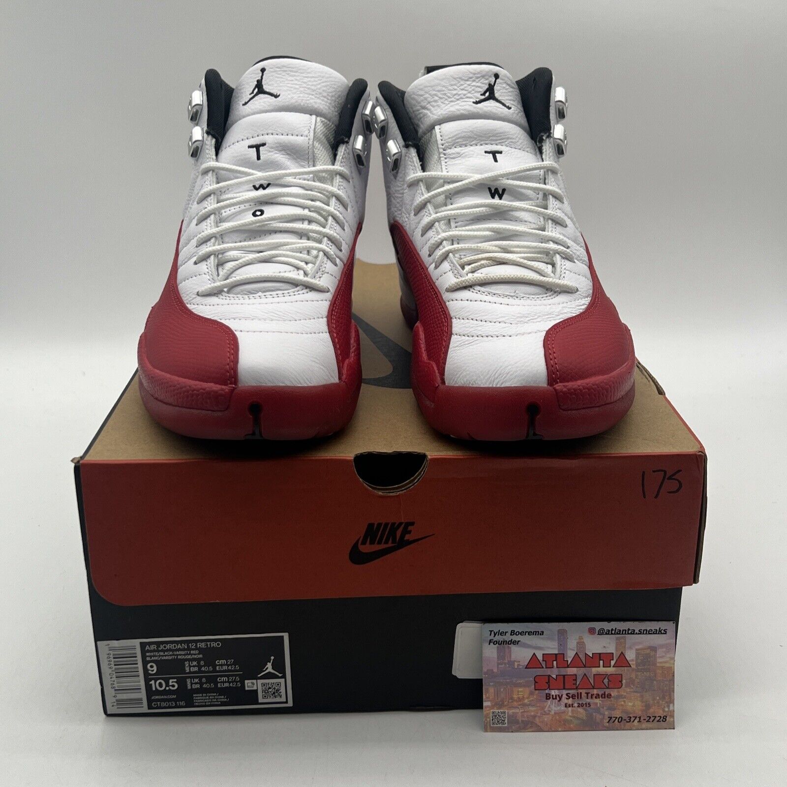 Size 9 - Jordan 12 Retro 2023 Mid Cherry Leather (CT8013-116)