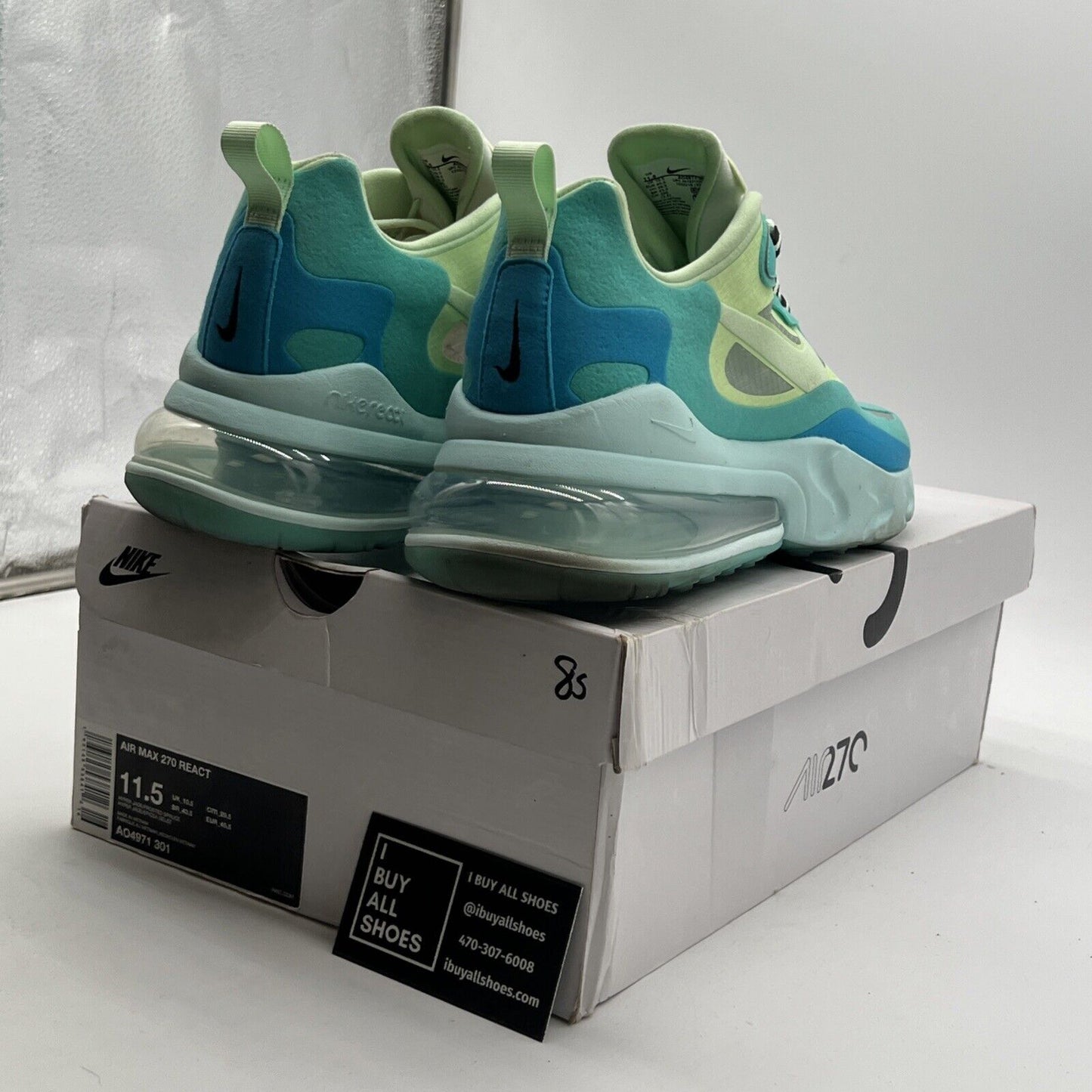 Size 11.5 - Nike Air Max 270 React Psychedelic Art (AO4971-301)