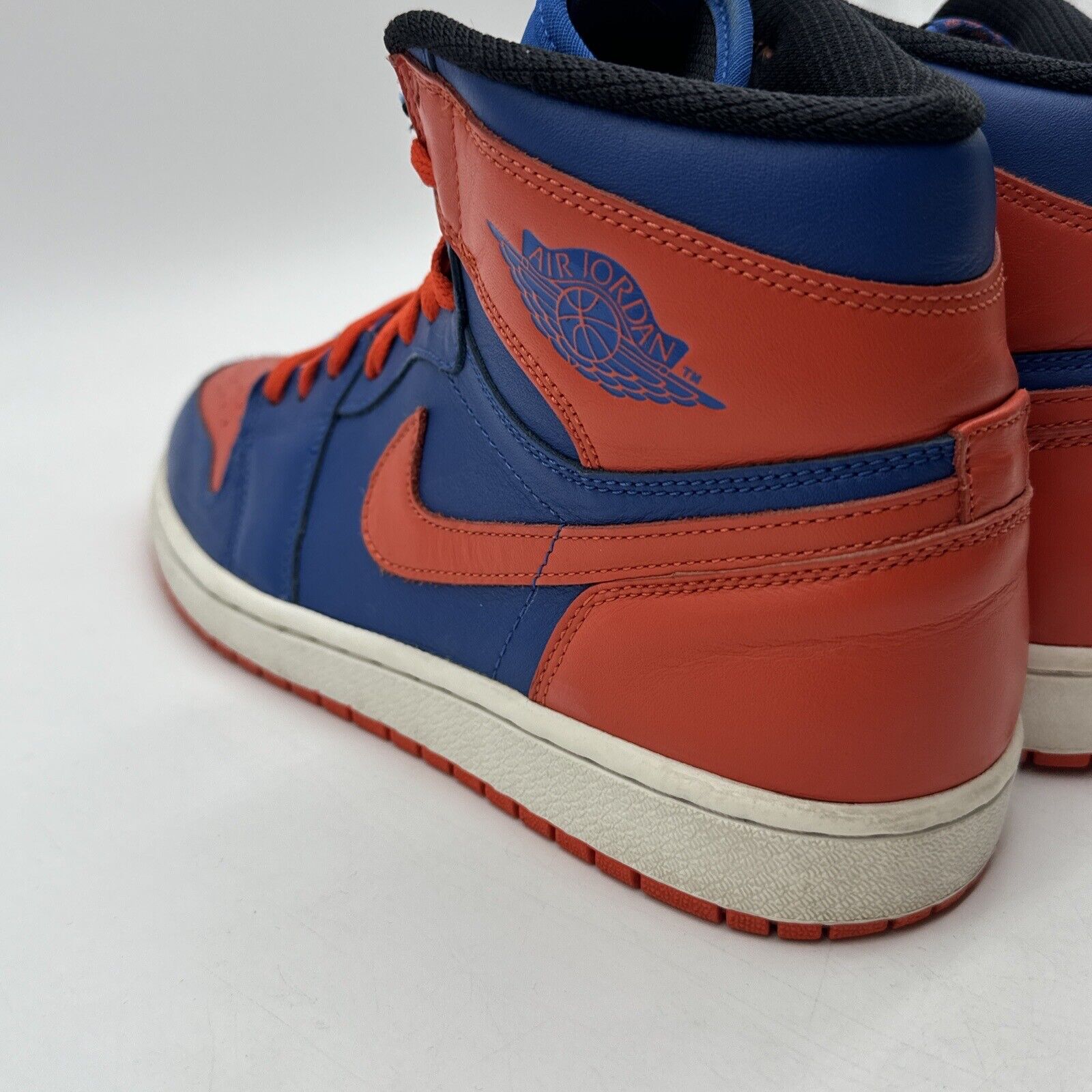 Size 11.5 - Jordan 1 Retro High OG Knicks 2013 Blue Orange UF FLORIDA leather