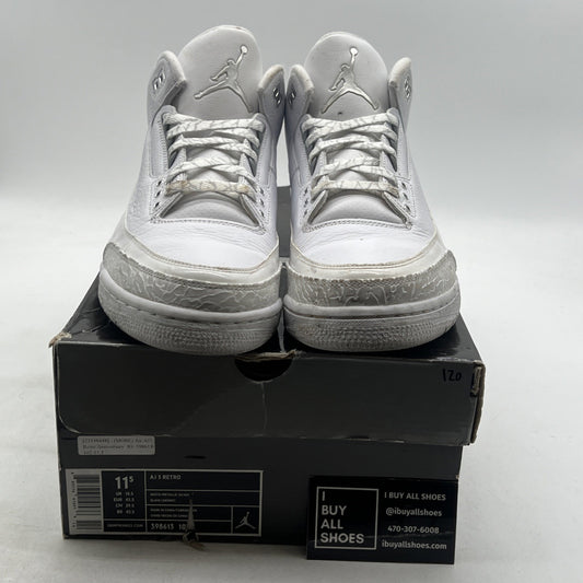 Size 11.5 - Air Jordan 3 Retro Silver Anniversary (398613-102)