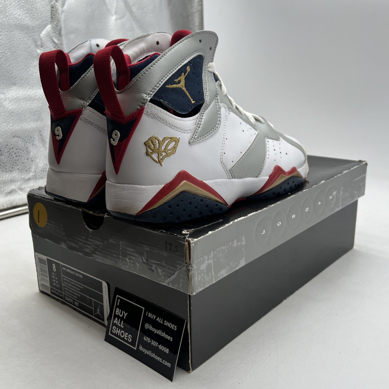 Size 8 - Air Jordan 7 Retro For The Love Of The Game (304775-103)