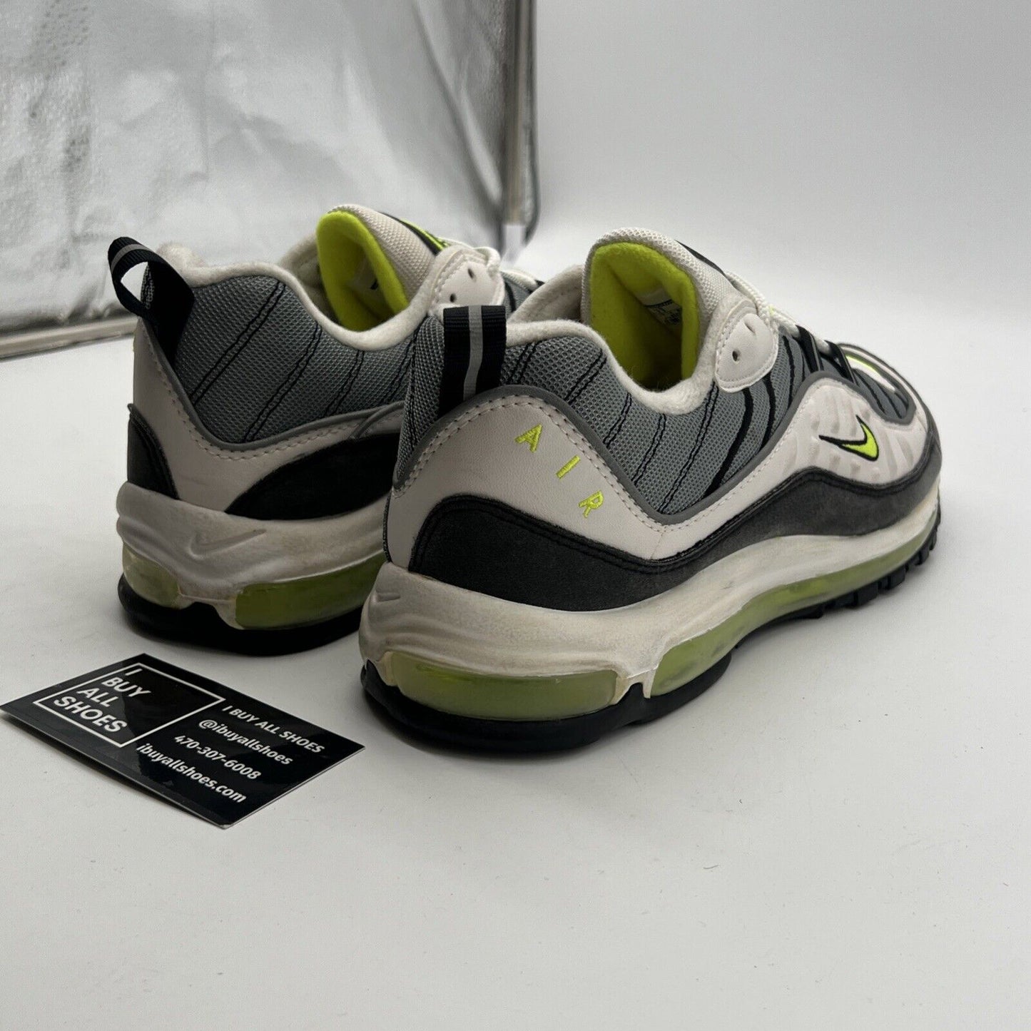 Size 11 - Nike Air Max 98 Cool Grey Volt (640744-002)