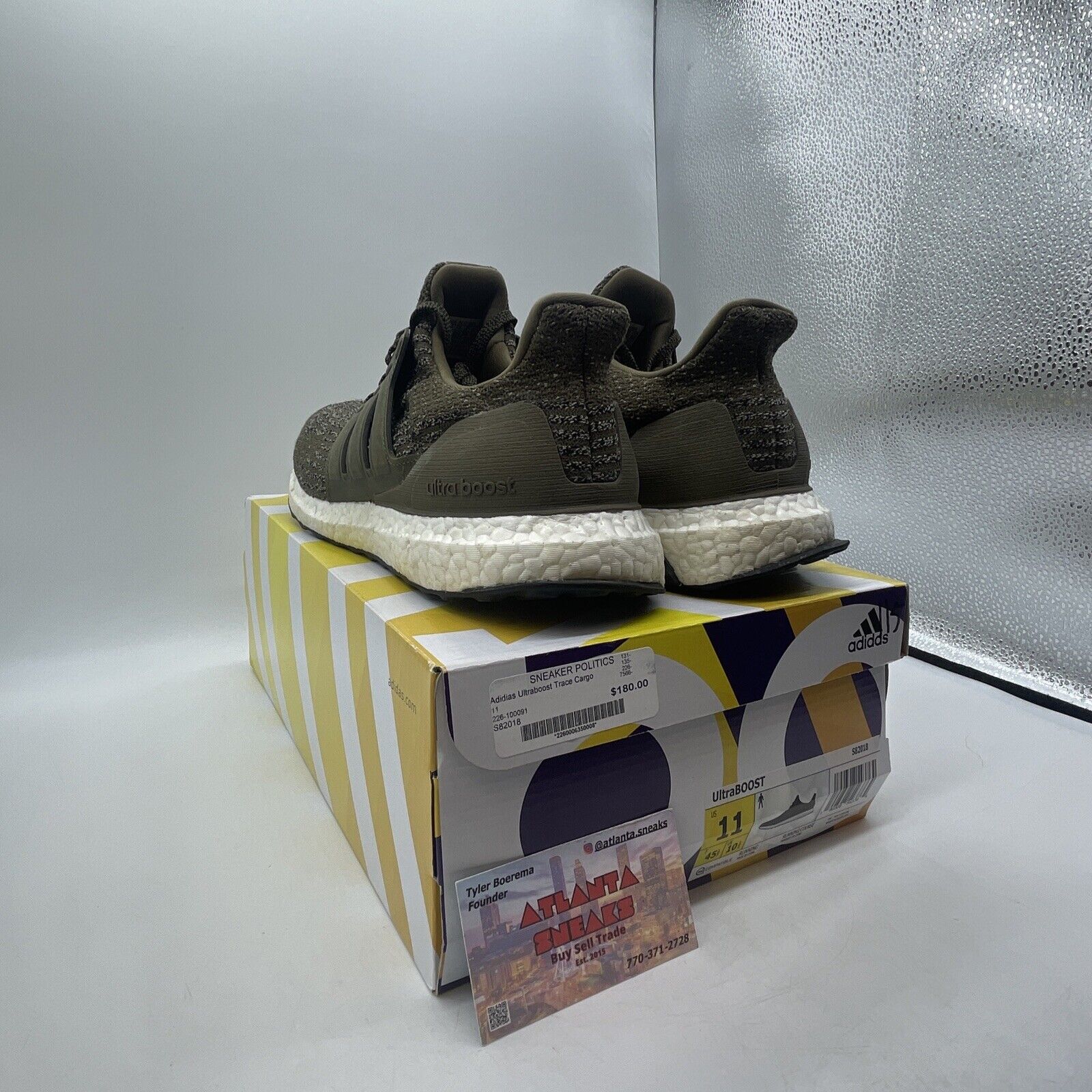 Size 11 - adidas UltraBoost 3.0 Trace Olive White (S82018)