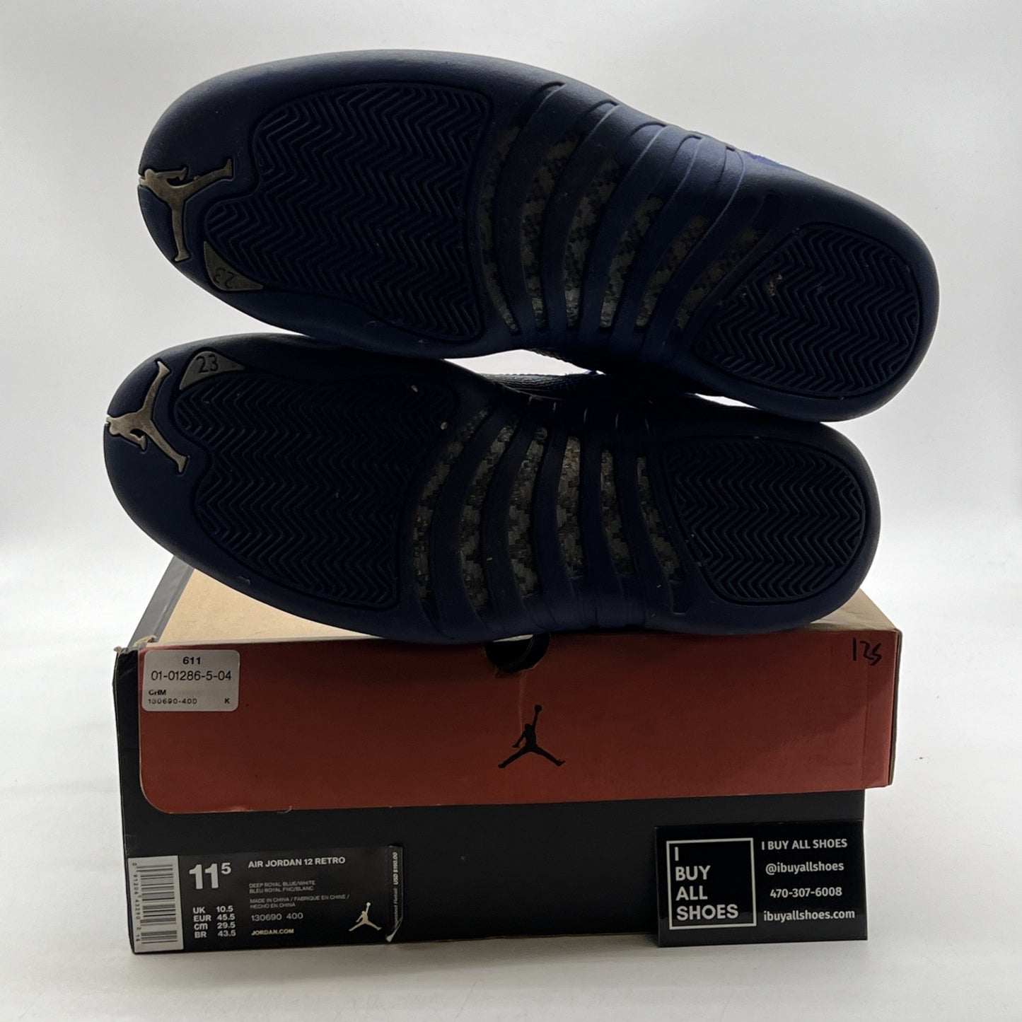 Size 11.5 - Air Jordan 12 Retro Deep Royal (130690-400)