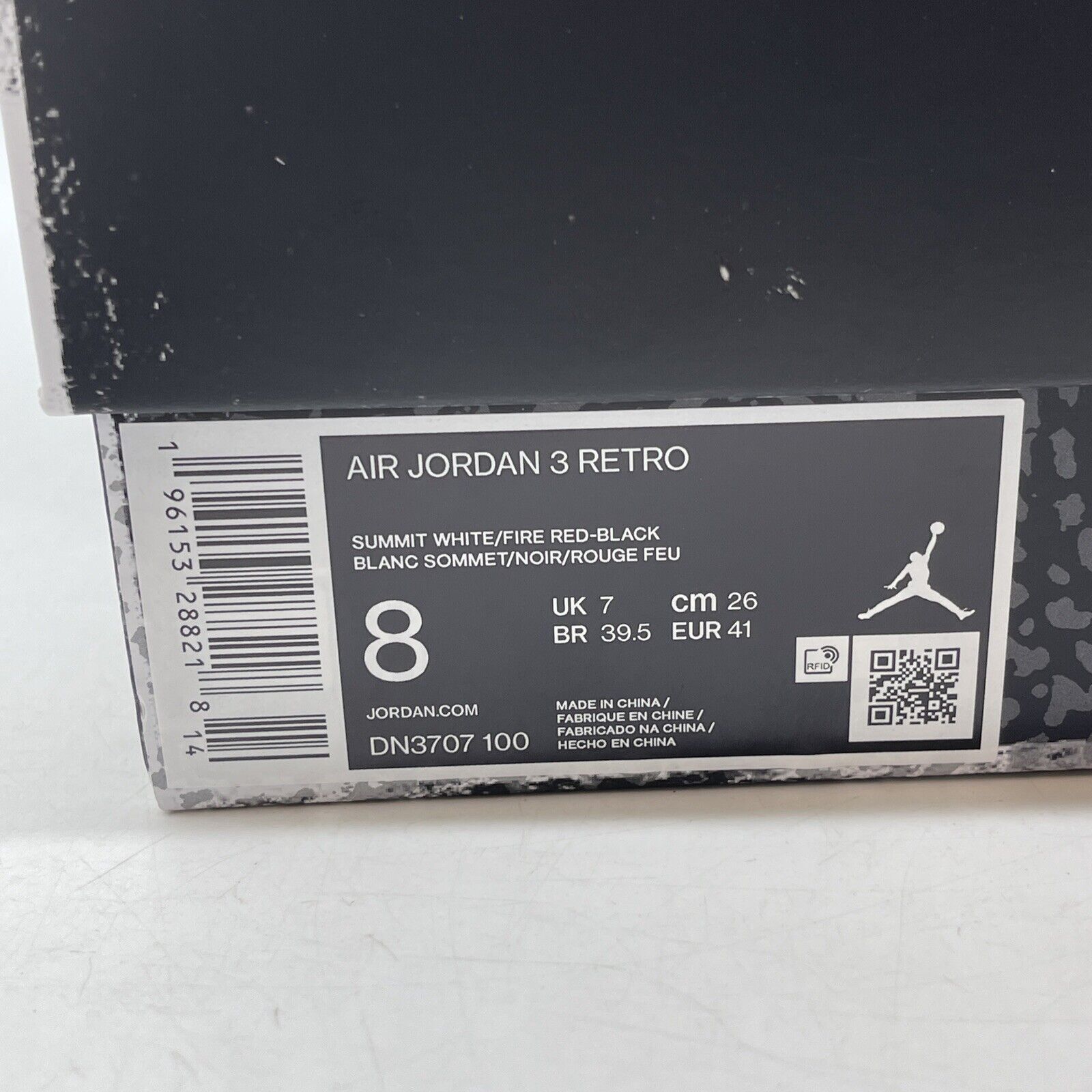 Size 8 - Jordan 3 Retro Mid White Cement Reimagined Grey White (DN3707-100)