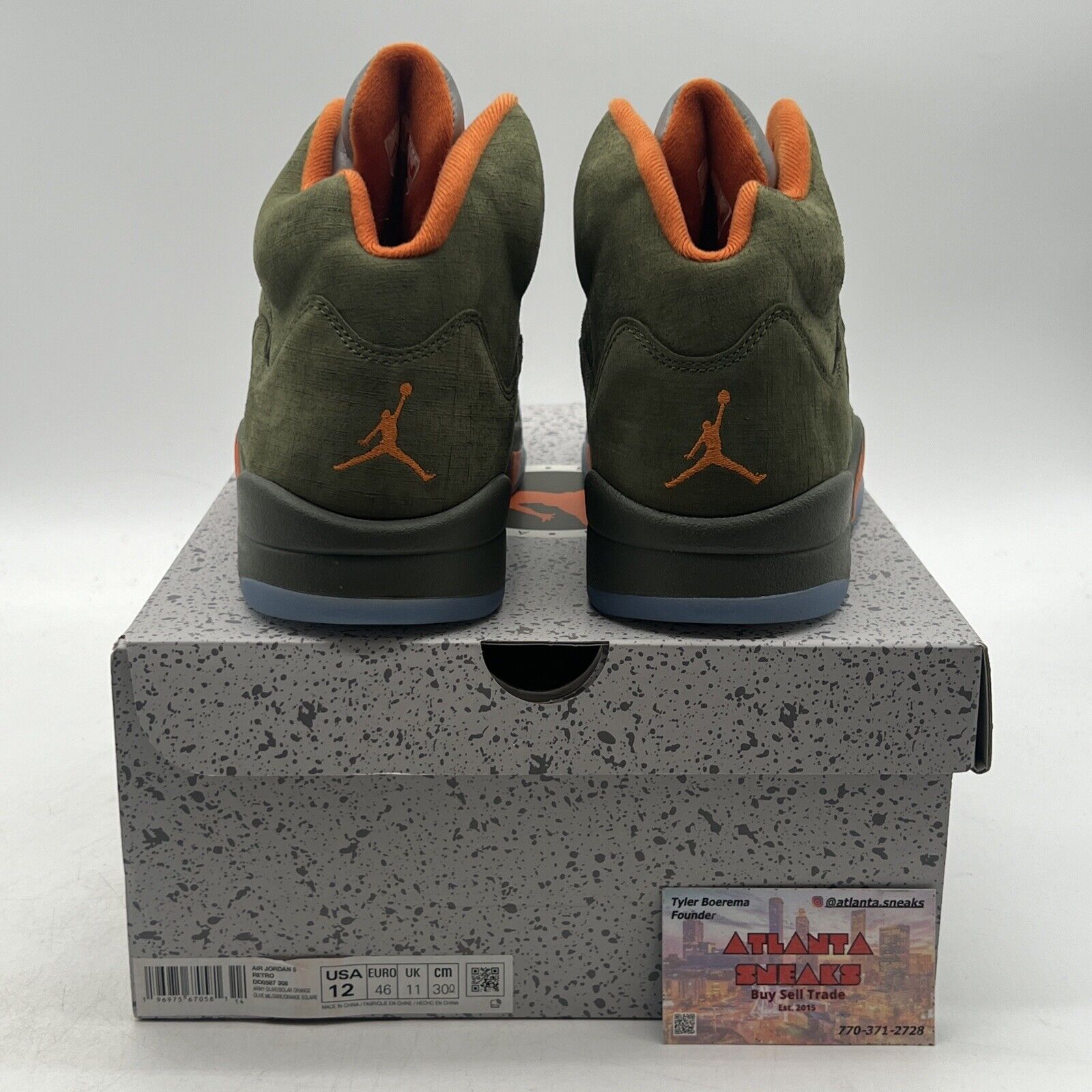 Size 12 - Air Jordan 5 Retro 2024 Olive Orange Icey (DD0587-308)