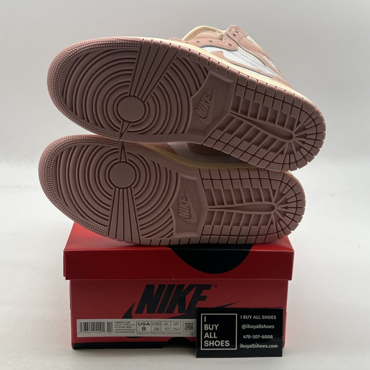 Size 8 - Air Jordan 1 Retro OG High Washed Pink W (FD2596-600)