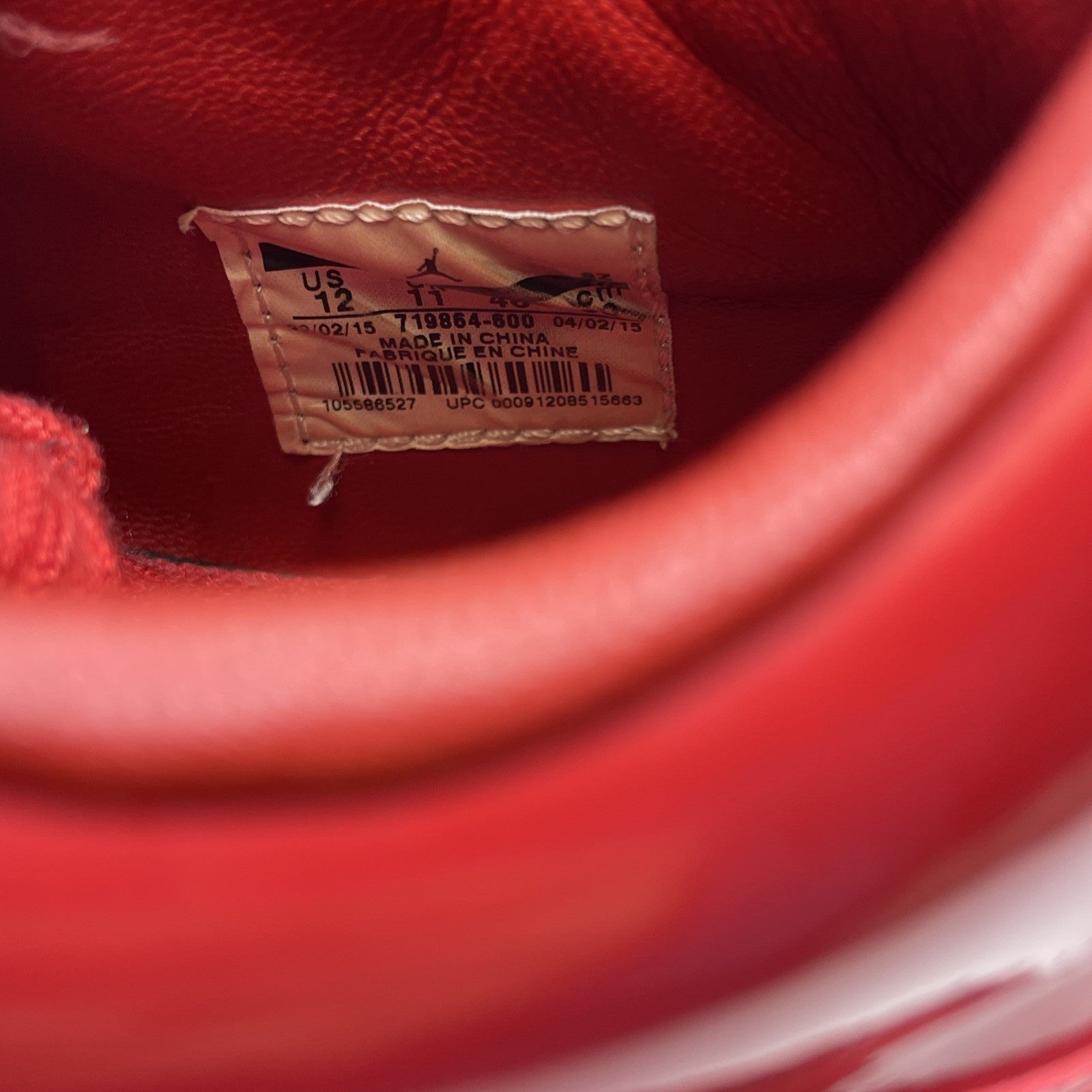 Size 12 - Air Jordan 4 Retro 11Lab4 Red Leather (719864-600)