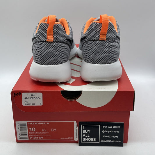 Size 10 - Nike Roshe One Gray Black Suede Leather (511881-080)