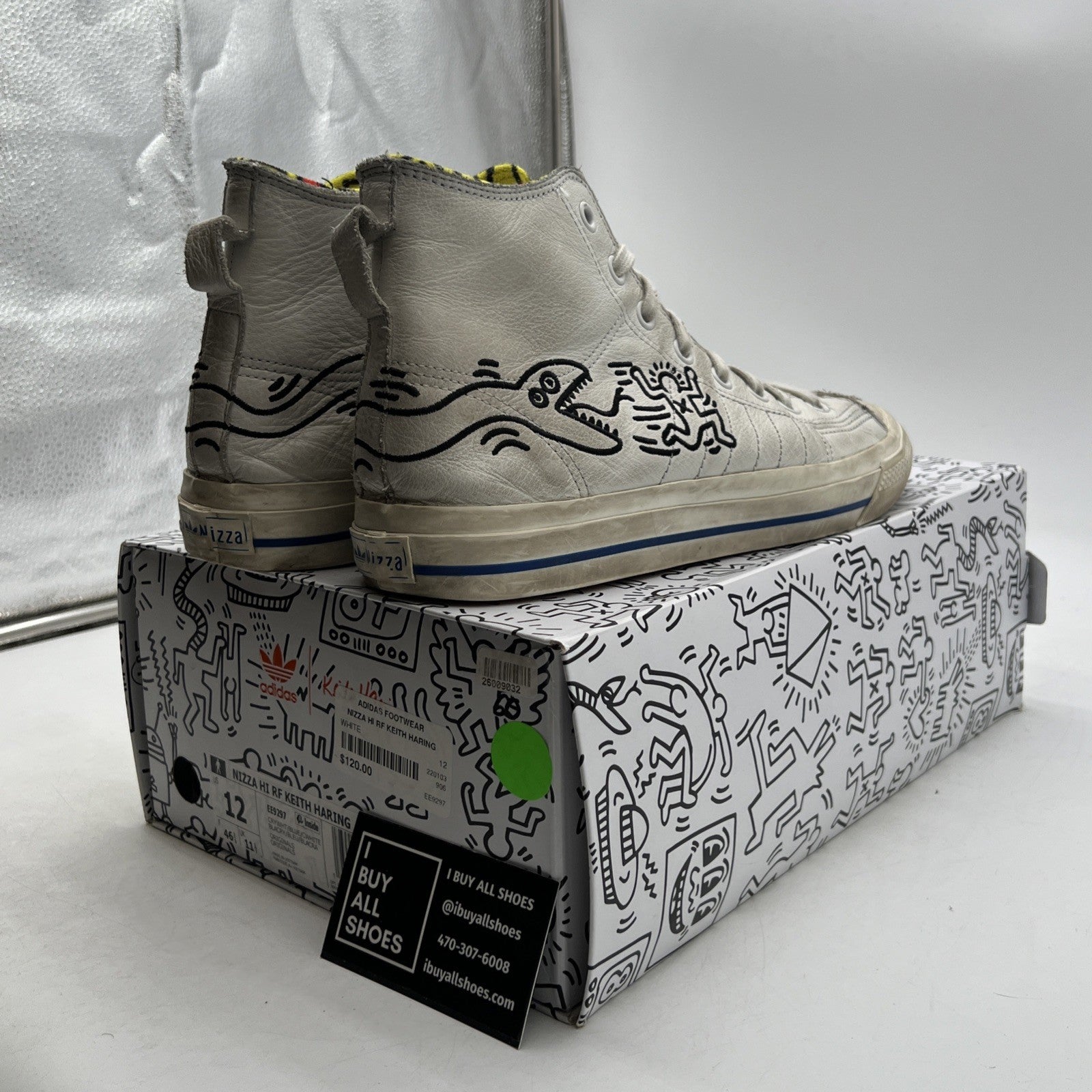 Size 12 - adidas Keith Haring x Nizza RF High Pop Art (EE9297)