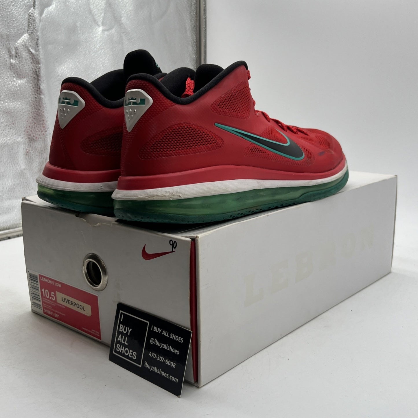 Size 10.5 - Nike LeBron 9 Low Liverpool (510811-601)