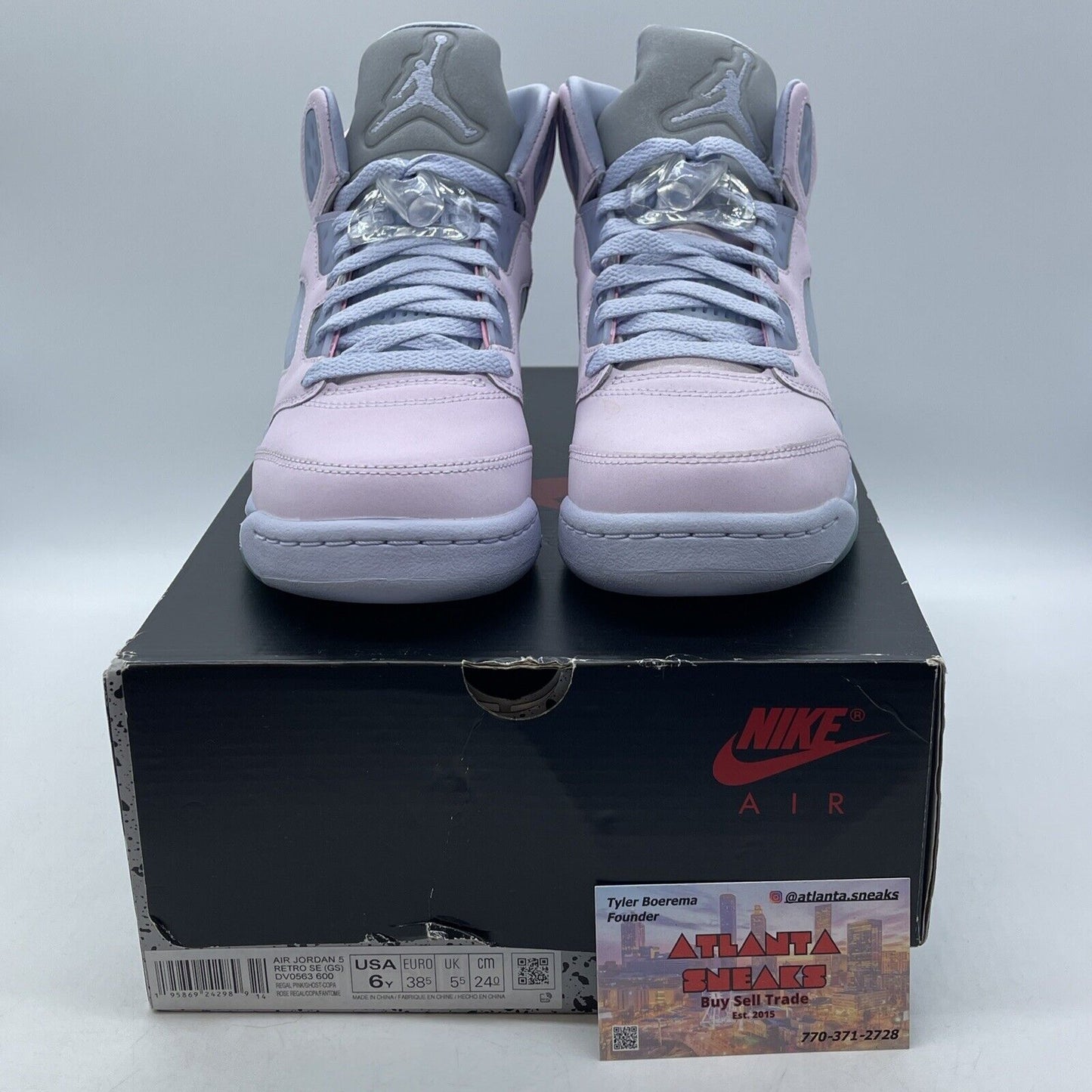 Size 6Y - Air Jordan 5 Easter Pink Purple Blue White (DV0563-600)