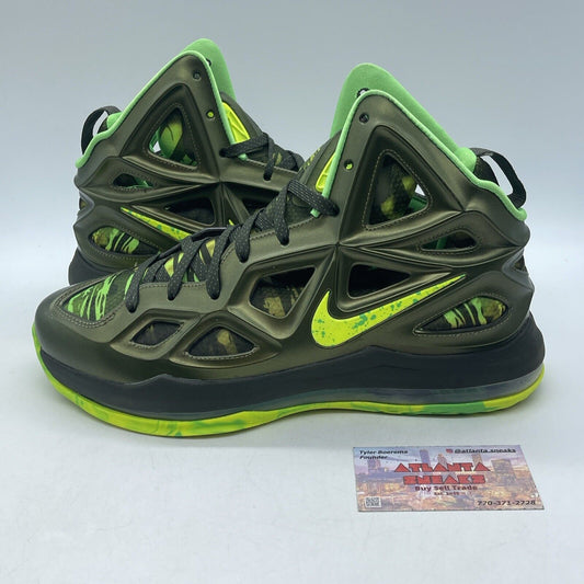 Size 10 - Nike Hyperposite 2 Rough Green Yellow Suede Leather (653466-373)