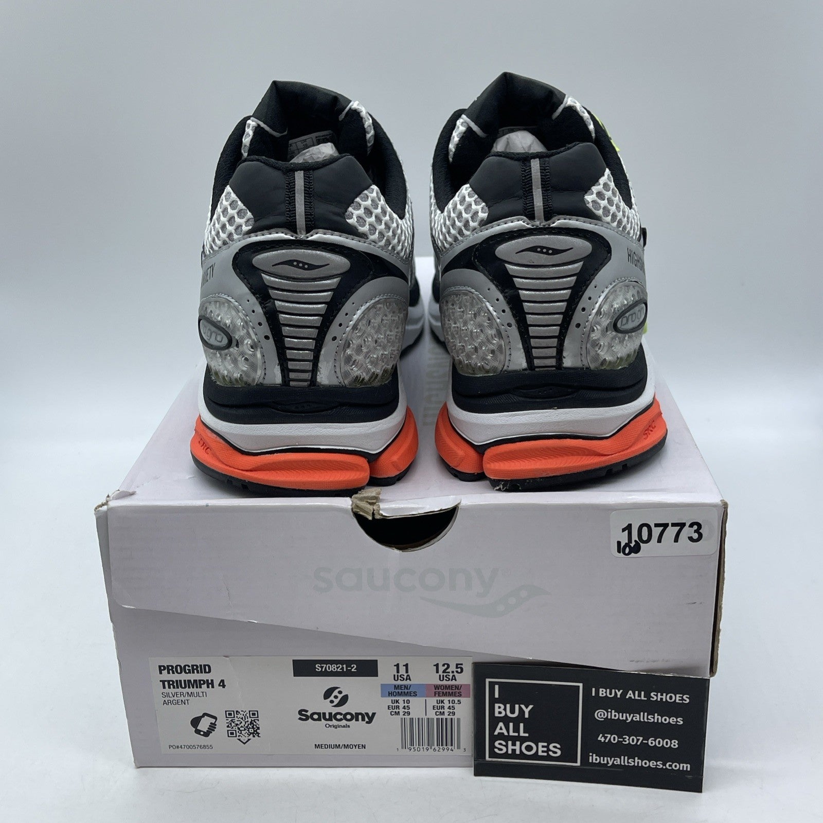 Size 11 - Saucony Highsnobiety x ProGrid Triumph 4 Silver White (S70821-2)