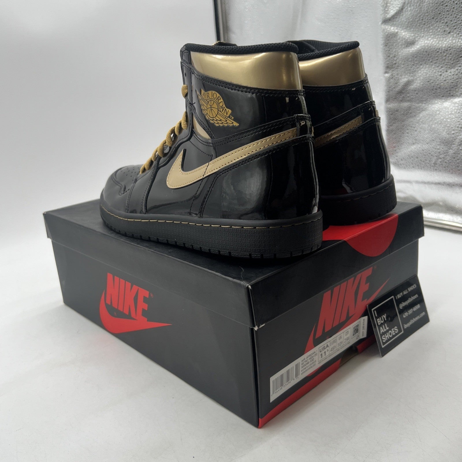Size 11.5 - Air Jordan 1 Black 2020 (555088-032)