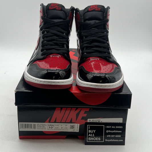 Size 10.5 - Air Jordan 1 Retro OG High Patent Bred (555088-063)