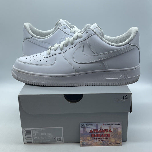 Size 11 - Nike Air Force 1 '07 Low Triple White Leather (CW2288-111)