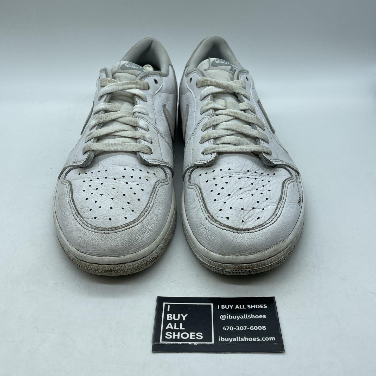 Size 13 - Jordan 1 Low OG Neutral Gray White Suede Leather (CZ0790-100)
