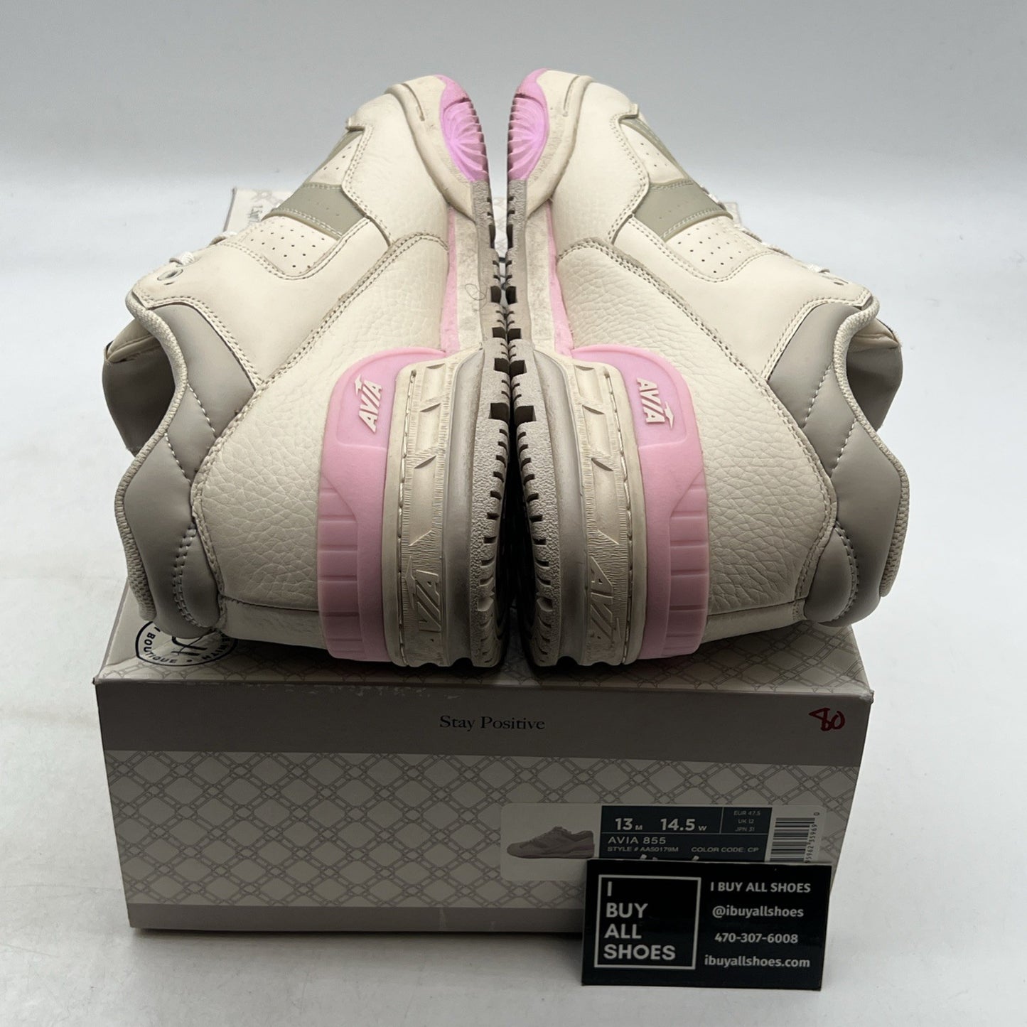 Size 13 - Avia 855 x Hush Basketball Shoes Low Top Retro White/pink Mens
