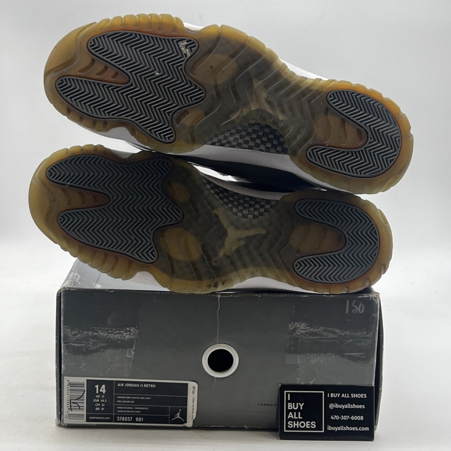 Size 14 - Air Jordan 11 Retro 2010 Cool Grey (378037-001)