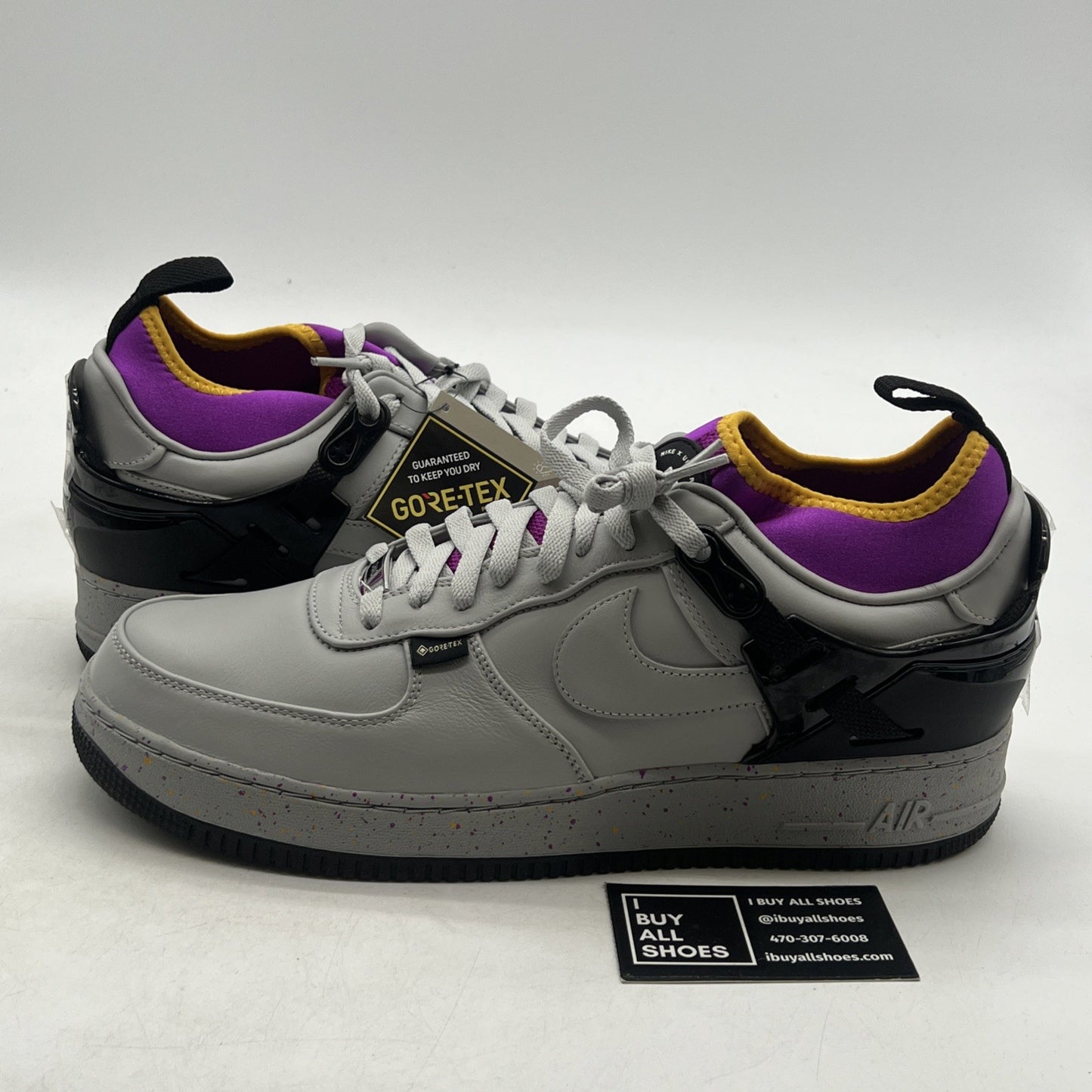 Size 13 - Nike Undercover x Air Force 1 SP GORE-TEX Low Grey Fog (DQ7558-001)