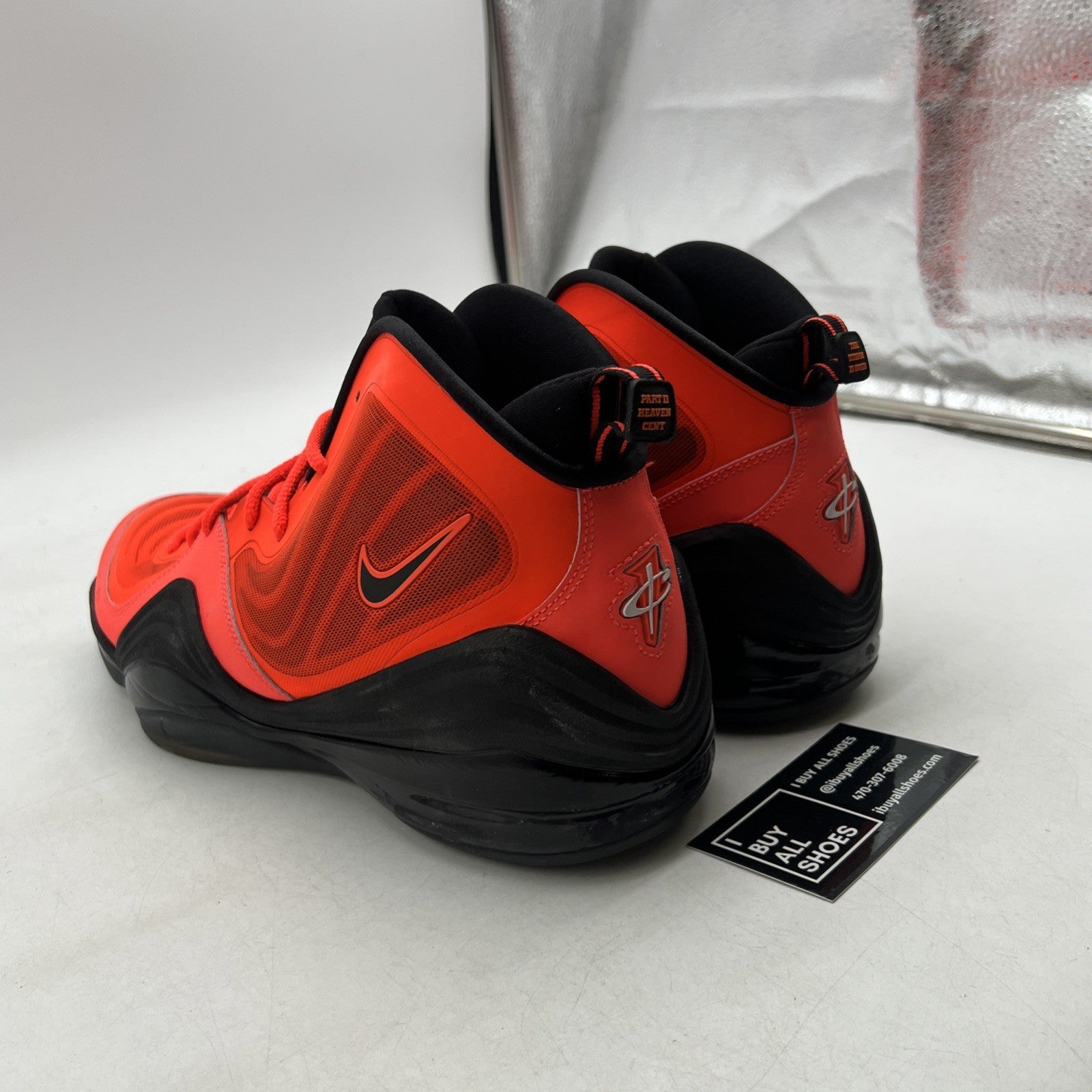 Size 13 - Nike Air Penny 5 Total Crimson (537331-800)