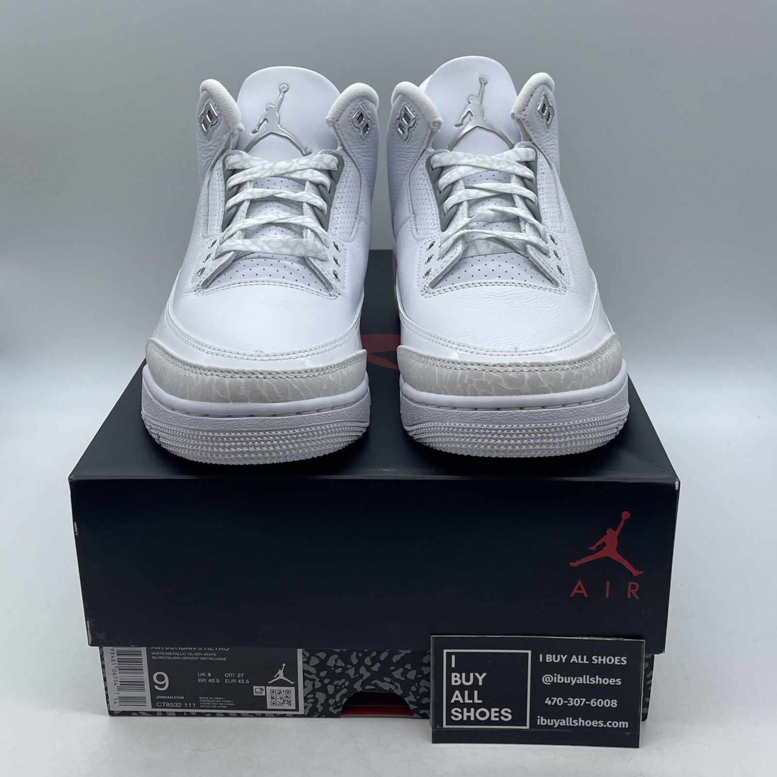 Size 9 - Air Jordan 3 Retro 2025 Pure Money (CT8532-111)