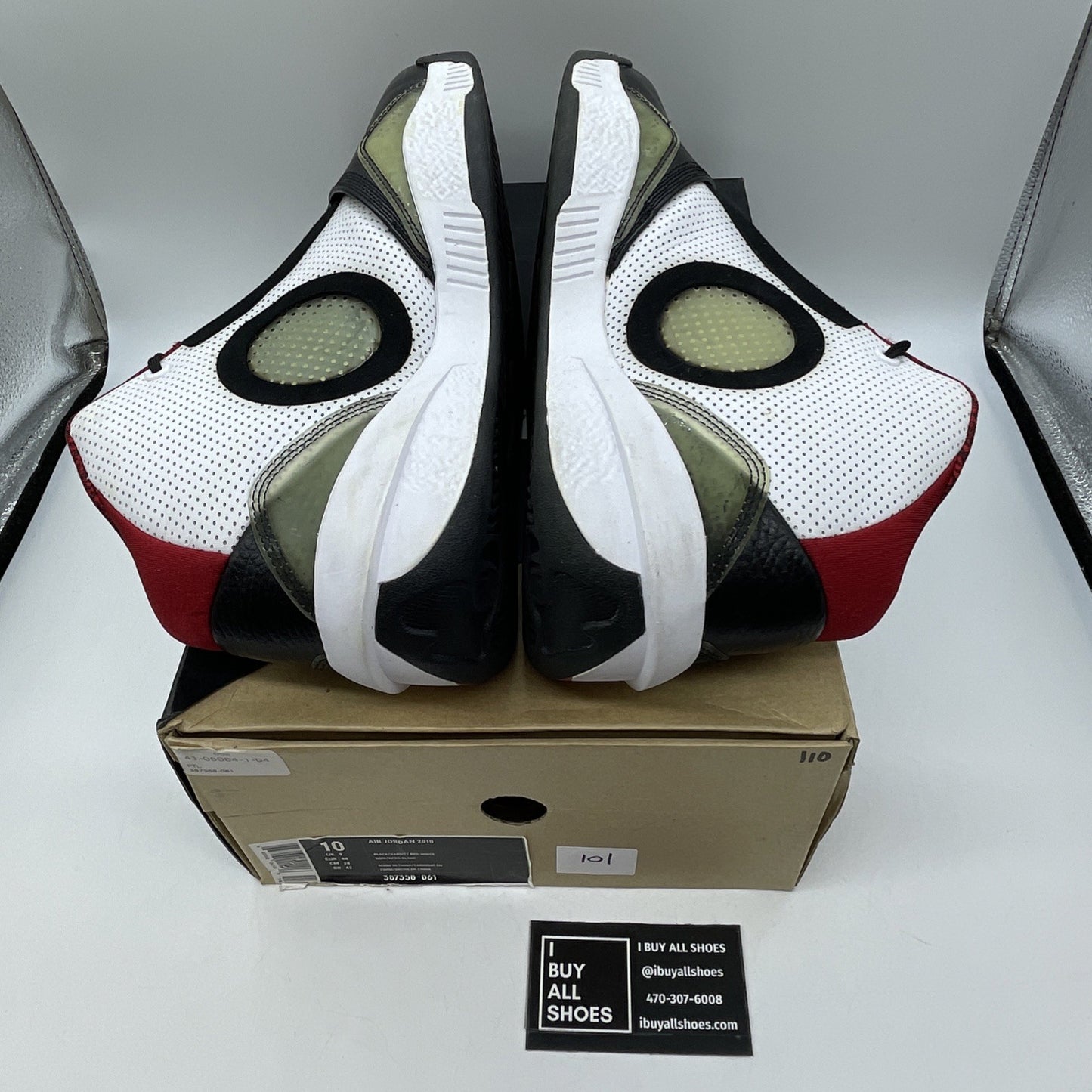 Size 10 - Air Jordan 2010 Black Varsity Red Suede Leather (387358-061)