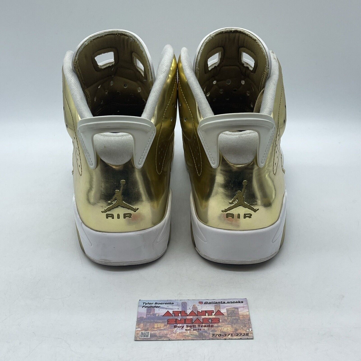 Size 11.5 - Air Jordan 6 Retro Pinnacle Gold White Leather (854271-730)