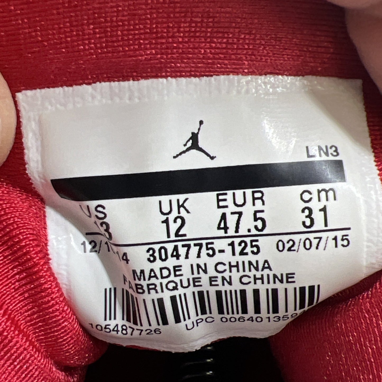 Size 13 - Air Jordan 7 Retro 2015 Hare (304775-125)