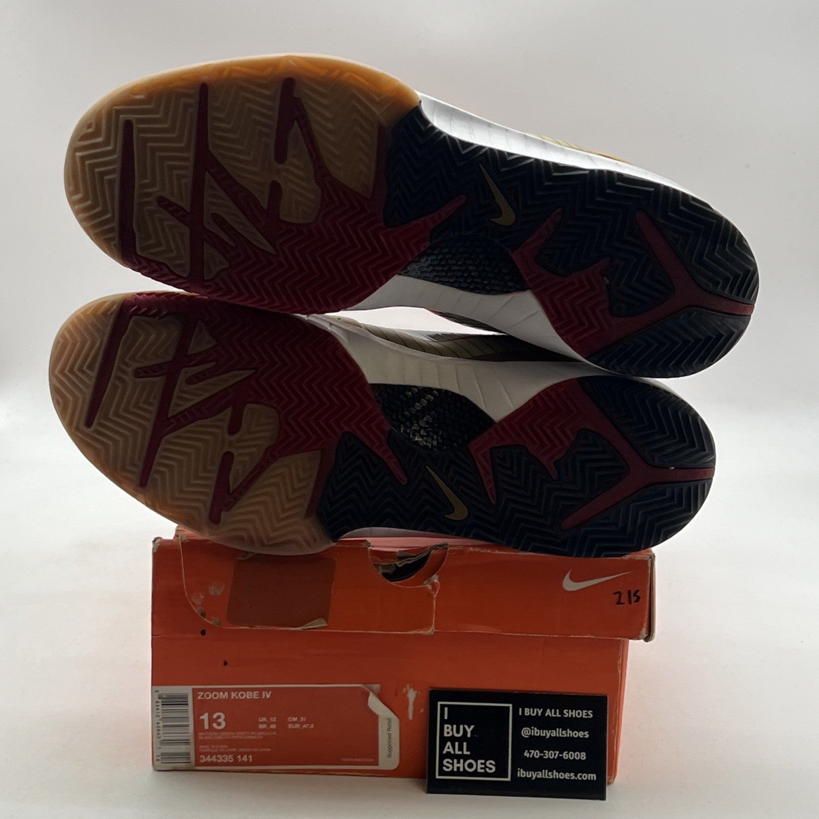 Size 13 - Nike Zoom Kobe 4 Gold Medal (344335-141)