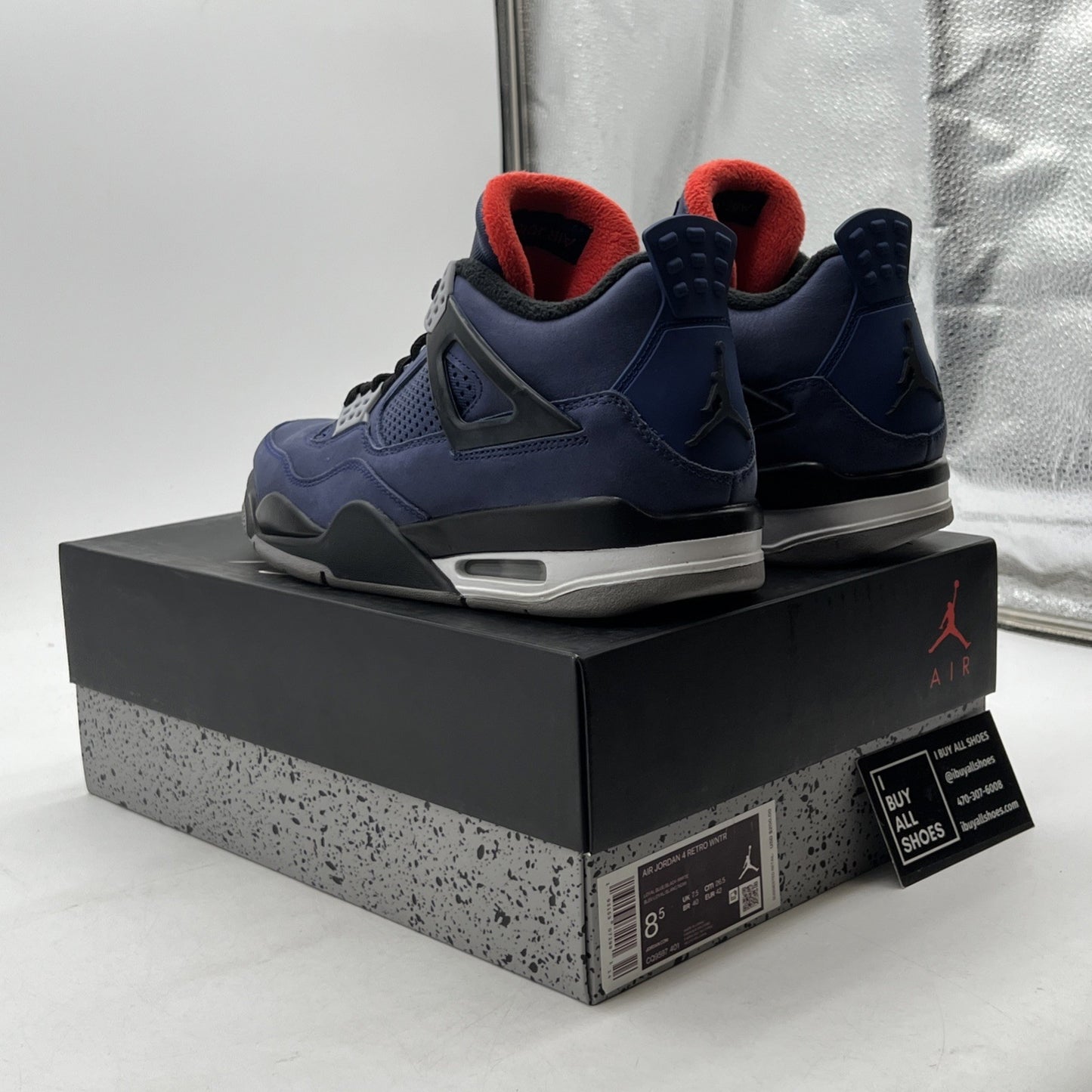 Size 8.5 - Air Jordan 4 Winter Loyal Blue 2019 (CQ9597-401)