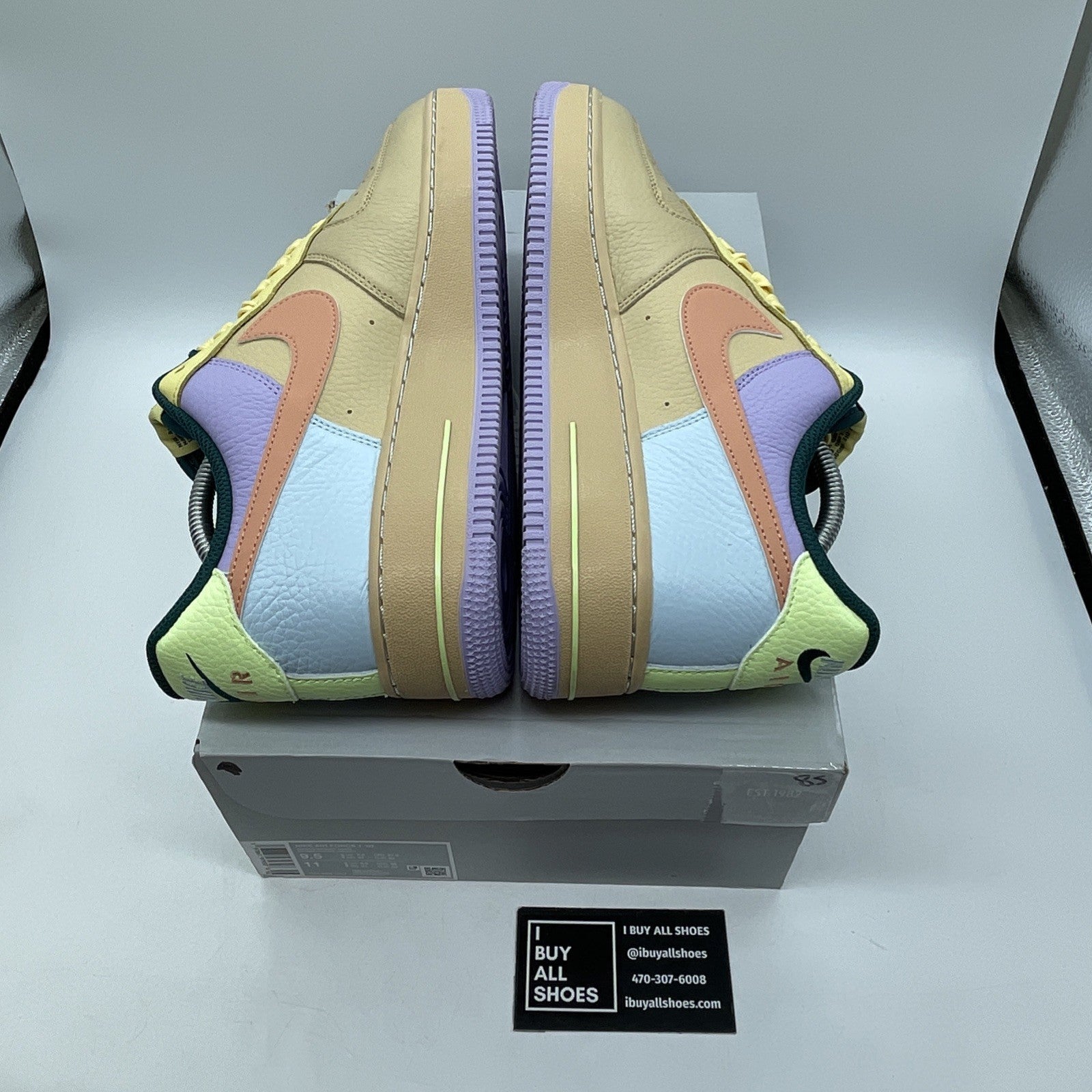 Size 9.5 - Nike Air Force 1 Low Easter 2025 Blue Purple Leather (IB4493-252)