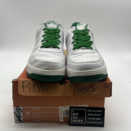 Size 10.5 - Nike Air Force 1 White Pine Green (313642-131)