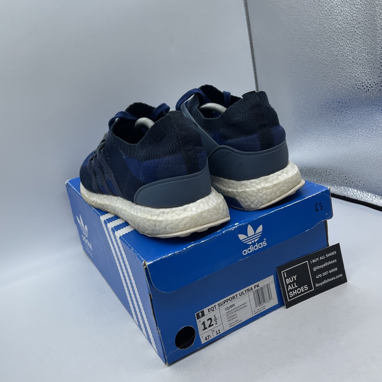 Size 12.5 - adidas Sneakersnstuff x EQT Support Ultra Primeknit Dark Blue CQ1895