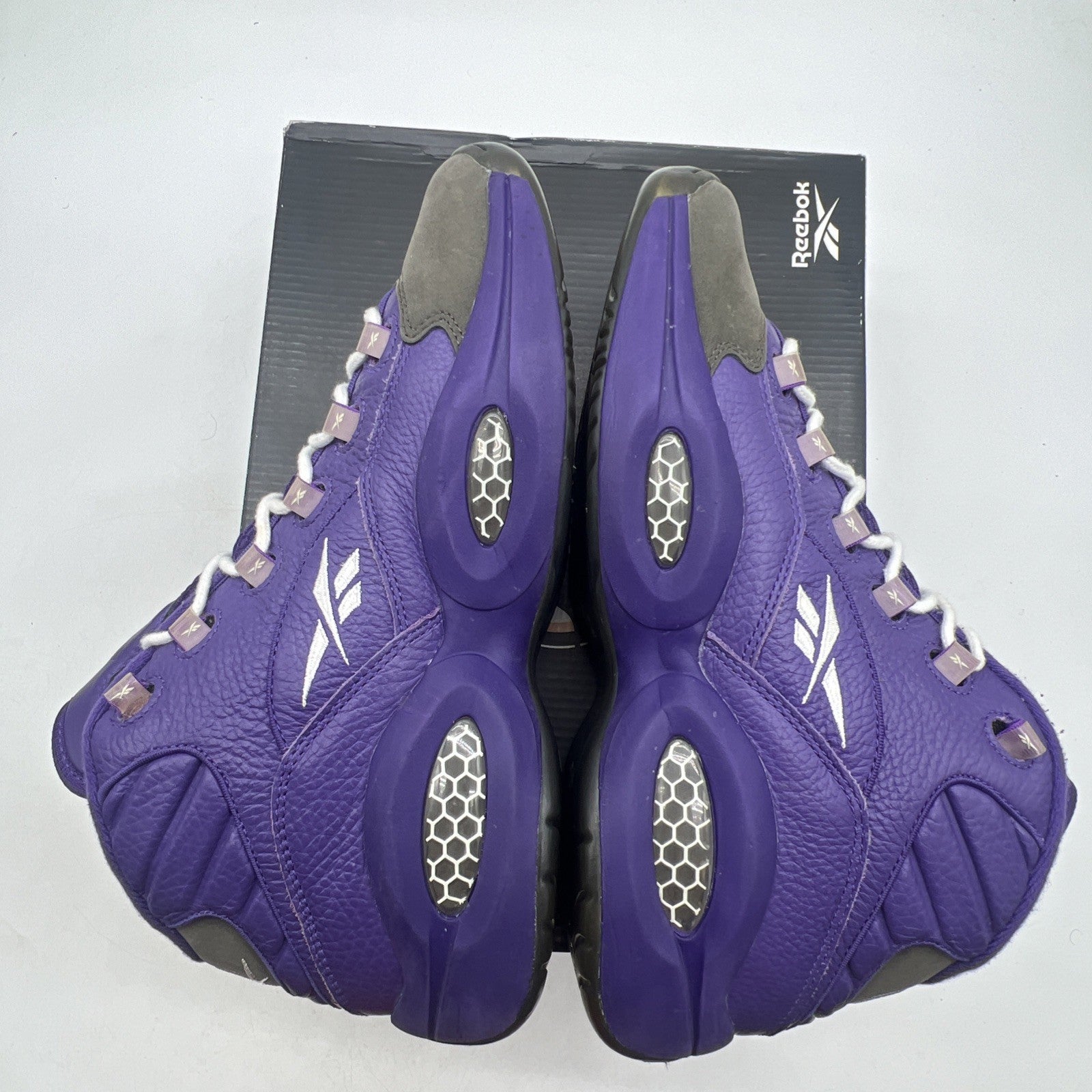 Size 10 - Reebok Question Mid Sample , Purple Grey (BB0216)