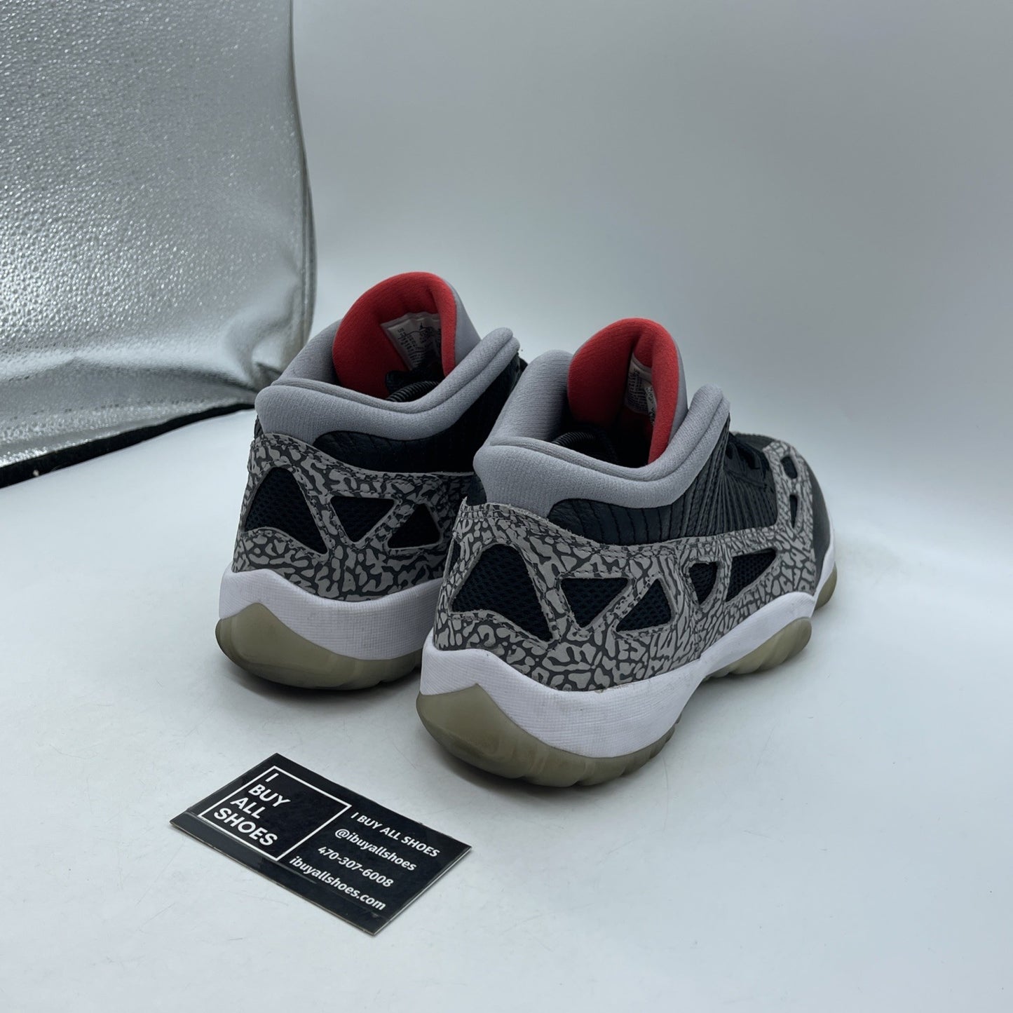 Size 11 - Air Jordan 11 Retro IE Low Black Cement (919712-006)