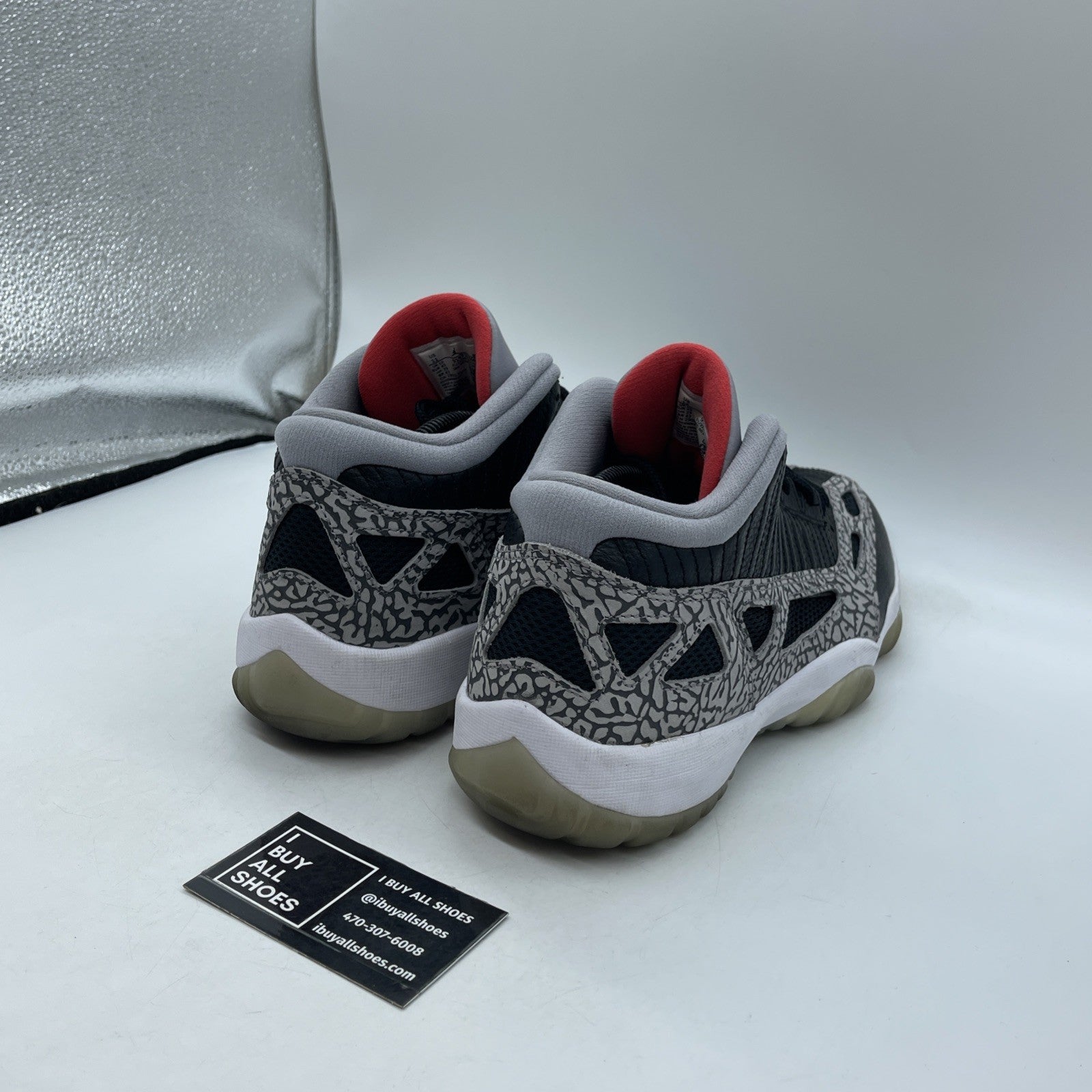 Size 11 - Air Jordan 11 Retro IE Low Black Cement (919712-006)